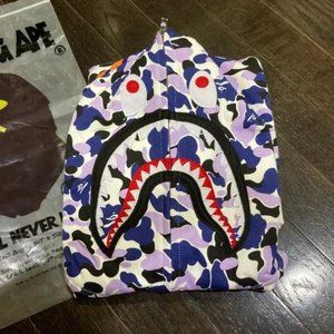 Bape purple hoodie small